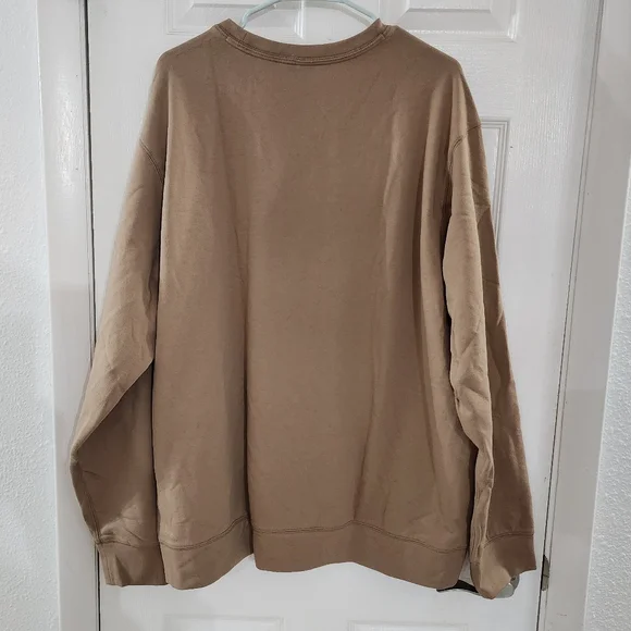 ​NWT Eddie Bauer Men’s Everyday Crew Sweatshirt - Flax Brown - 2XL - Picture 6 of 6